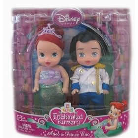 Disney Princess Enchanted Nursery Ariel and Eric Doll Set by