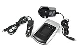 Battery--World Sony NP-BG1 NP-FG1 Digital Camera Replacement Battery Charger - AC & DC Compatible Travel Battery Charger for DSC-W80 Series:DSC-W80, DSC-W80/B,DSC-W80/P, DSC-W80/W,DSC-W80S;DSC-W90 Series:DSC-W90, DSC-W90/B,DSC-W90S;DSC-WX1 Series