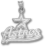 Houston Astros Astros Star Logo 11/16 Pendant - Sterling Silver Jewelry