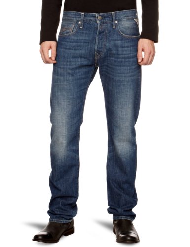 Replay Herren Jeans Niedriger Bund Jennon M909 .000.414 925, Gr. 29/32, Blau (12.5 OZ deep Preisvergleich