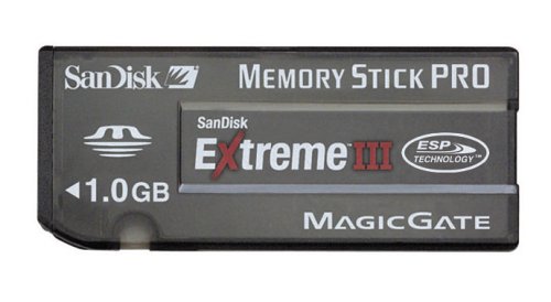 SanDisk 1 GB MemoryStick Pro Duo Extreme III SDMSPDX3 1024 901