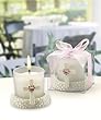 Candle Holder Pink Cross Stone (17 per order) Wedding Favors