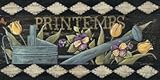IMAGE OF Printemps MUSEUM WRAP CANVAS Print With Added Heavy BRUSHSTROKES Jo Moulton 20x10