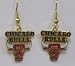 NBA Dangling Earrings - Chicago Bulls Logo