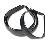 Plastic Headband Black Craft - 25mm 1 inch (12)