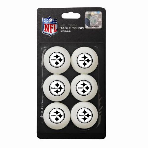 Pittsburgh Steelers NFL Table Tennis Balls (6pc)