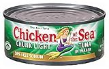 CHUNK LIGHT TUNA IN 50% LESS SODIUM, 24 pack of 6 oz cans
