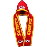 Kansas City Chiefs 2011 Team Stripe Hooded Knit Scarf w/ Pockets