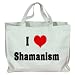 I Love/Heart Shamanism Totebag (Cotton Tote / Bag)