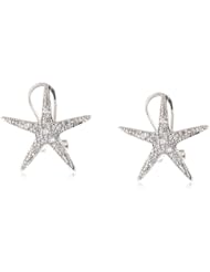 .925 Sterling Silver Omega Back Cubic-Zirconia Earrings