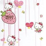 HELLO KITTY BATH SHOWER CURTAIN WITH HOOKS 71QUOT;X71QUOT;