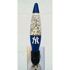 Pack of 3 MLB New York Yankees Baseball Lava Lamp Night Lights