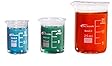 KeL Scientific KS-512 3 Piece Graduated Micro Glass Beaker Set 5ml, 10ml, 25ml