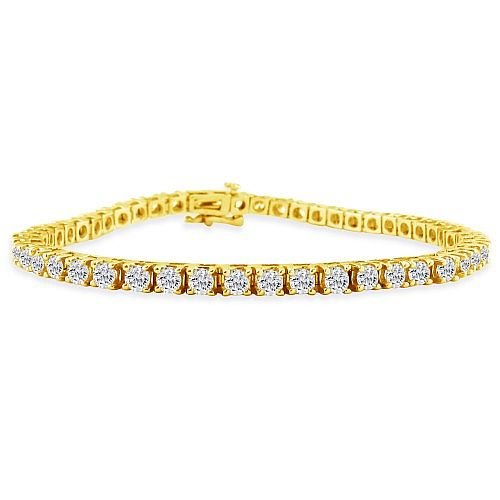 2 Carat Diamond Tennis Bracelet in 14K Yellow Gold