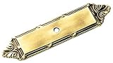 Belwith Keeler Ribbon And Reed Collection Knob Backplate Antique Brass