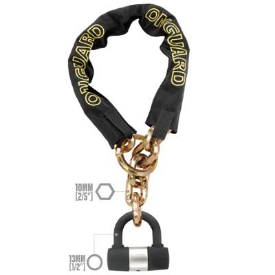 Childrens Toyshop  Sporting Goods : OnGuard 5019LPS Mastiff Chain Lock (110cm x 10mm)