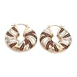 Earrings With 1.50ctw Precious Stones - Genuine Citrines and Mother of pearls Made of 14K Yellow Gold. Total item weight 23.30g Length 32.0mm