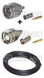 Low Loss 200 Pre-assembled N male to RP (Reverse Polarity) TNC Male 3 Ft. Cable for Linksys