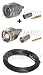 Low Loss 200 Pre-assembled N male to RP (Reverse Polarity) TNC Male 3 Ft. Cable for Linksys