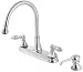 Tools & Hardware : Price Pfister 536EPBS Catalina Double-Handle Kitchen Faucet with Pull-Down Spout Sprayer and Soap Dispenser, Stainless Steel