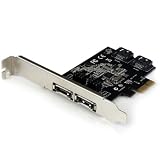 StarTech.com 2 Port PCI Express SATA 6 Gbps eSATA Controller Card - Dual Port PCIe SATA III Card - 2 Internal/2 External Card PEXESAT322I