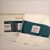 Simple by Bebe au Lait Peacock Organic Burp Cloth 3 Pack