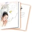 12 First Communion Girl Greeting Cards in Spanish, with Envelopes! (5" x 7")