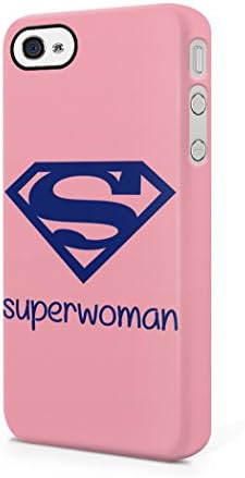 Superwoman Supergirl Pink Hard Plastic iPhone 4 / iPhone 4S Phone Case Cover