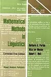 Mathematical Methods in Linguistics, Corrected second printing of the first edition (Studies in Linguistics and Philosophy)