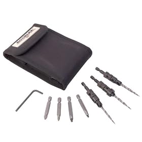 Rockler Deluxe Insty-Drive 9-pc. Tapered Drill Bit Countersink Set by Insty-Bit