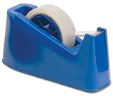5 Star Tape Dispenser Desk Weighted Non-slip Capacity 25mm Width Blue - Ref 920144