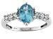 10KT WG 1.38CTW PARAIBA COLOR APATITE RING