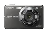 Sony DSC-W300 Titanium-Coated Digital Camera - Black (13.6MP, 3x Optical Zoom) 2.7 LCD