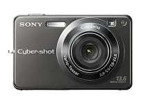 Sony DSC-W300 Titanium-Coated Digital Camera - Black (13.6MP, 3x Optical Zoom) 2.7" LCD