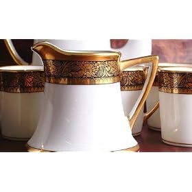 Noritake Gilt and Floral Coffee Pot