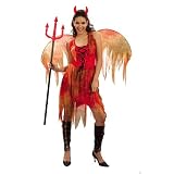 Ladies Fancy Dress Halloween Costume Devil Fairy Large