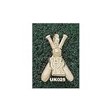 Kentucky Wildcats Solid 10K Gold ''UK'' Bats Pendant