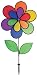 Double Wheel 12 Petal Flower W/ Leaves Spinner