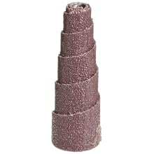 3M Full Tapered Cartridge Roll 341D,1/2" Diameter x 1-1/2" Length, P120 Grit (Pack of 100)
