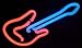 Electric Guitar 2 Color Neon Light Sight Bar Dorm