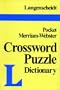 Pocket Crossword Puzzle Dictionary