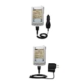 Essential Kit for the PalmOne i705 - includes Car and Wall Charger with Rapid Charge Technology - Gomadic Brand w/ TipExchange Technology