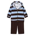 Newborn Boys' Just One Year 3pc Guitar Cardigan Set - Brown/Blue