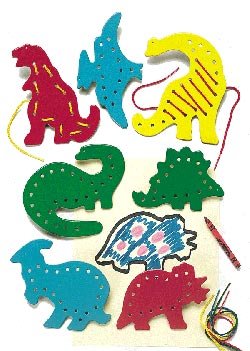 Childrens Toyshop  Toys : Lacing & Tracing Dinosaurs