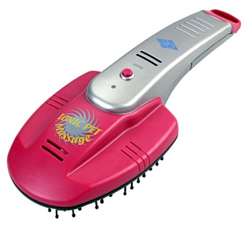 Dog Grooming Brushes:Lentek Ionic Waterless Pet Bath and Massage Brush