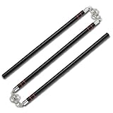 Black Hardwood 3 Section Staff