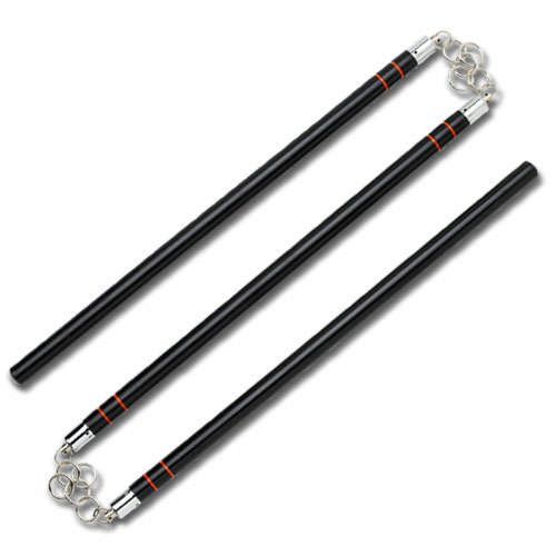 Black Hardwood 3 Section Staff