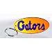 Florida Gators Orange W/Royal Blue GATORS Script Oval Mirror Key Chain