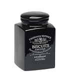 Charlotte Watson Square Large Biscuit Canister - Black