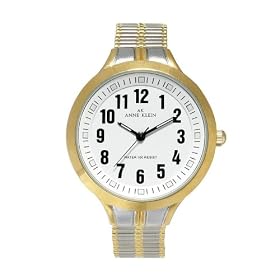 AK Anne Klein Ladies Two-Tone Expansion Watch #108703WTTT by AK Anne Klein